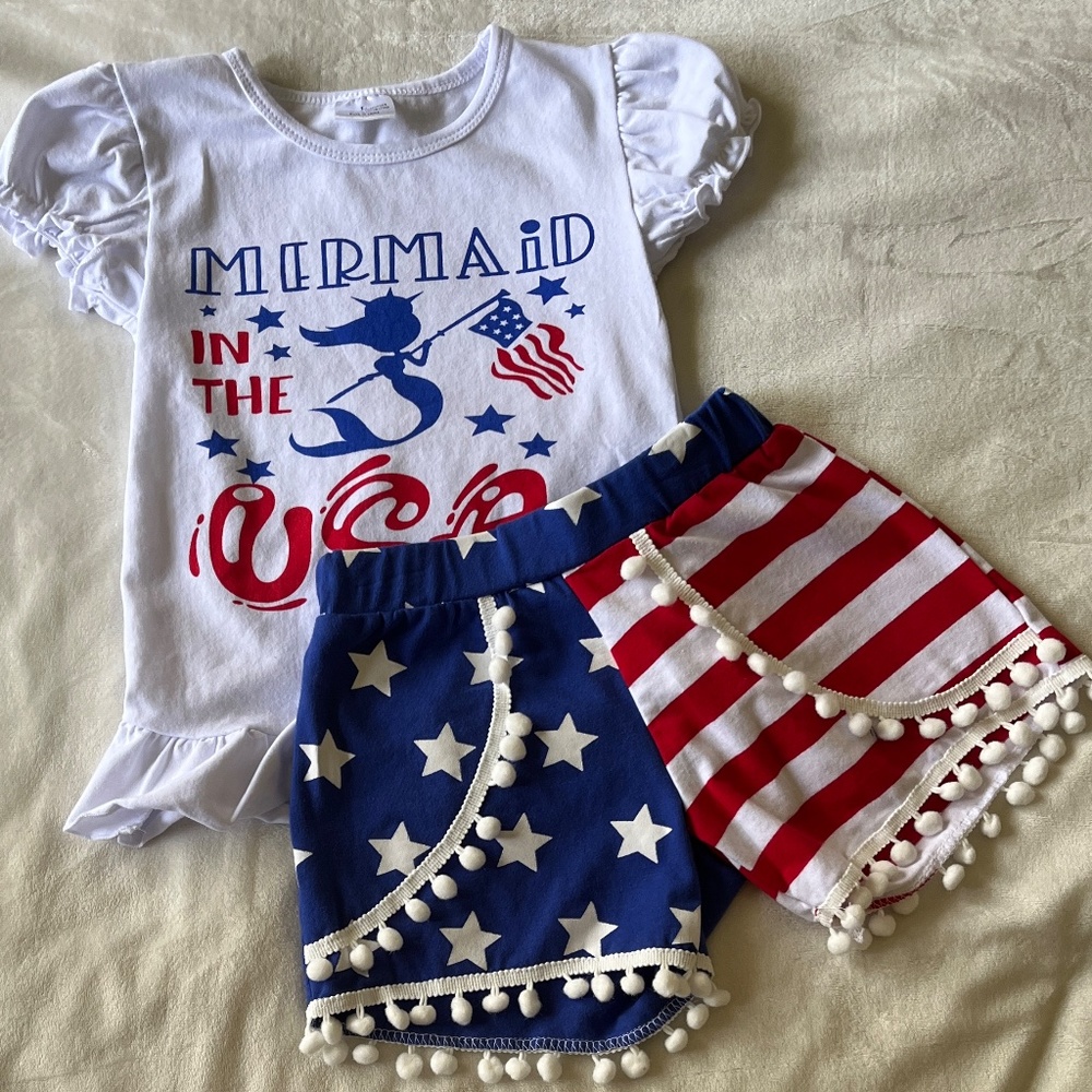Mermaid in America short set